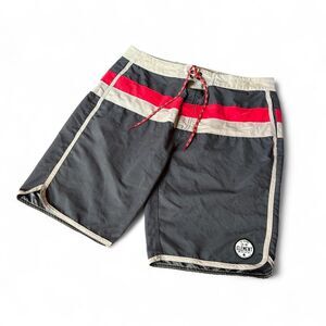 Element skateboards vintage 90s baggy striped boardshorts